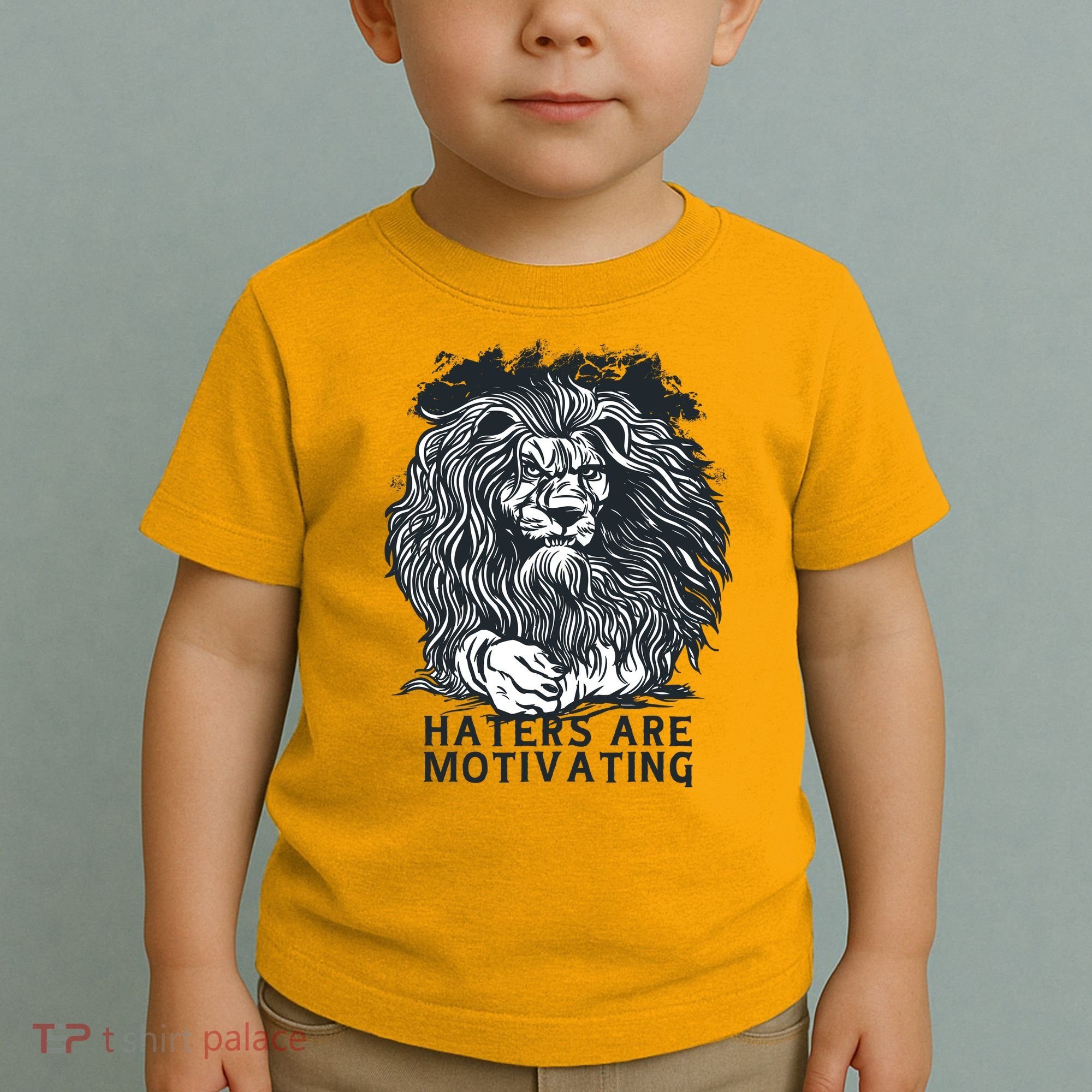 Haters Are Motivating Lion Quote Toddler T-Shirt