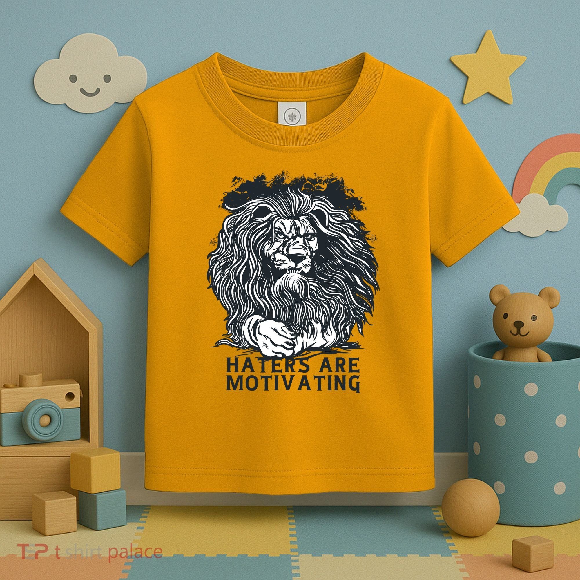 Haters Are Motivating Lion Quote Toddler T-Shirt
