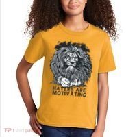 Haters Are Motivating Lion Quote Kids T-Shirt thumb 2