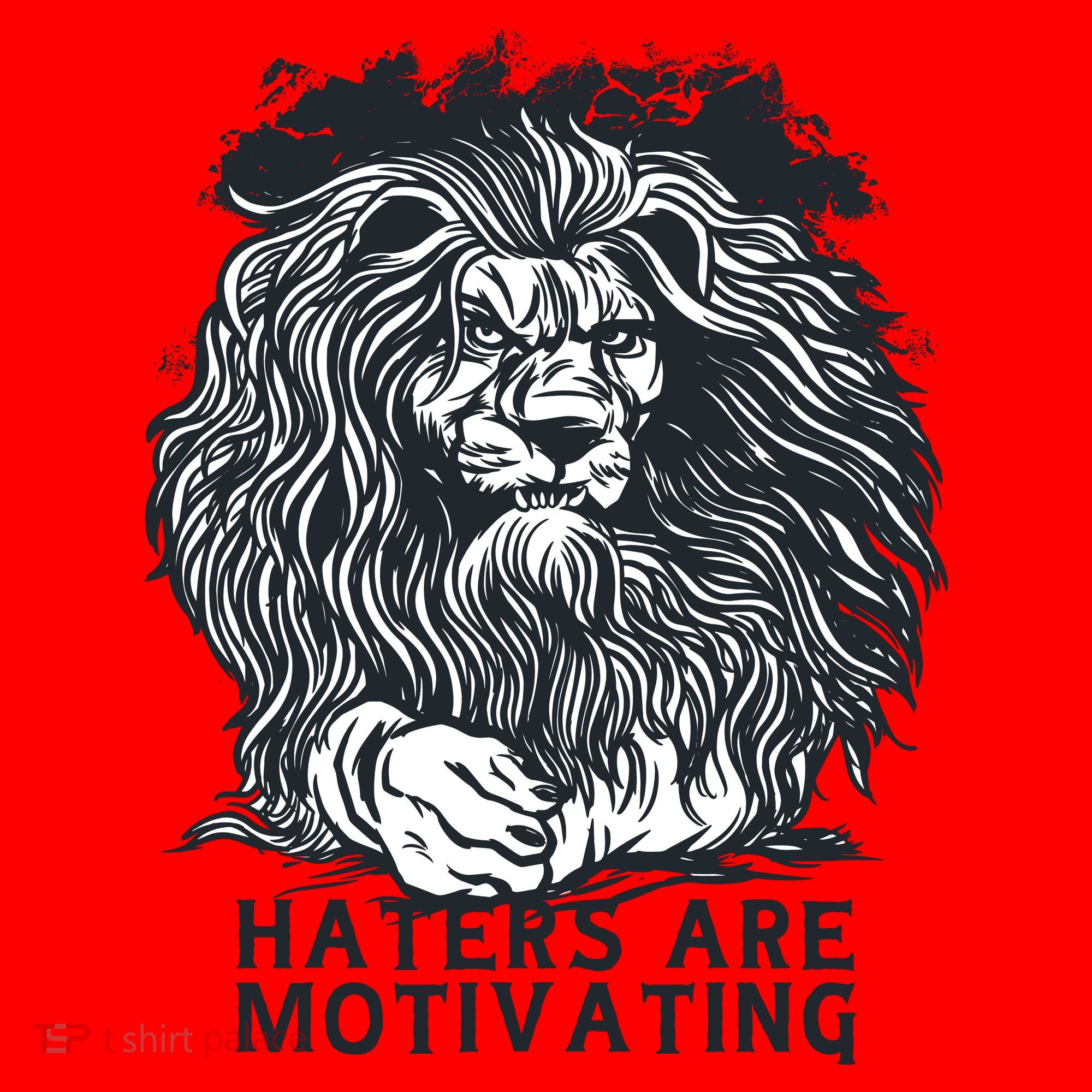 Haters Are Motivating Lion Quote Santa Hat