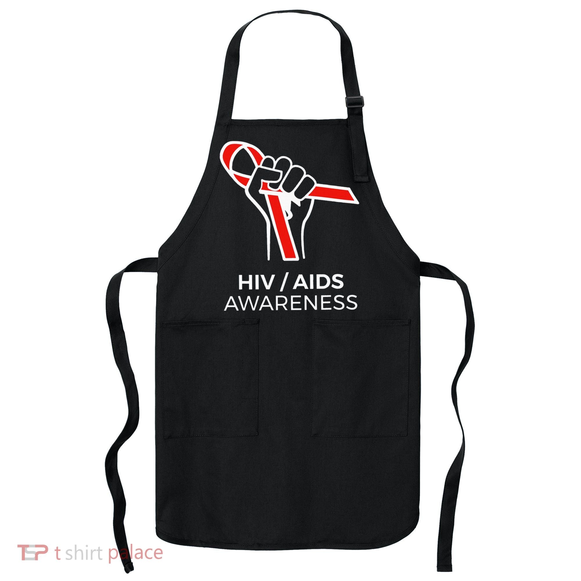 HIV Awareness Month Red Ribbon National AIDS Awareness Apron