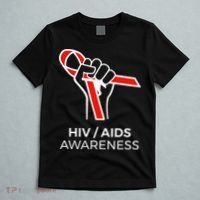 HIV Awareness Month Red Ribbon National AIDS Awareness T-Shirt thumb 5