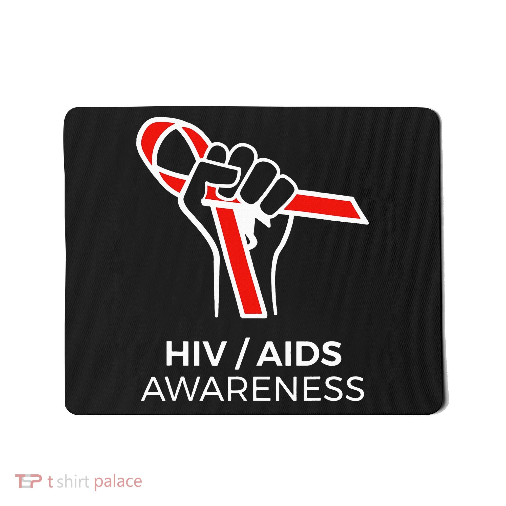 HIV Awareness Month Red Ribbon National AIDS Awareness Mousepad