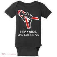 HIV Awareness Month Red Ribbon National AIDS Awareness Baby Bodysuit thumb 0