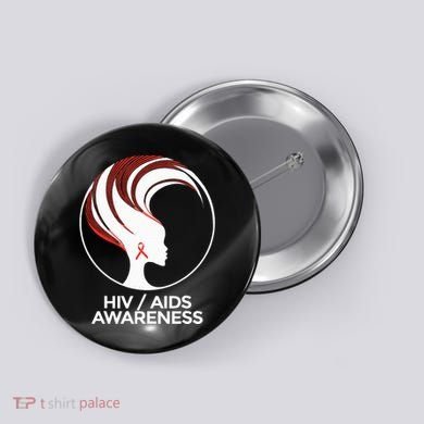 HIV Awareness Month AIDS Button