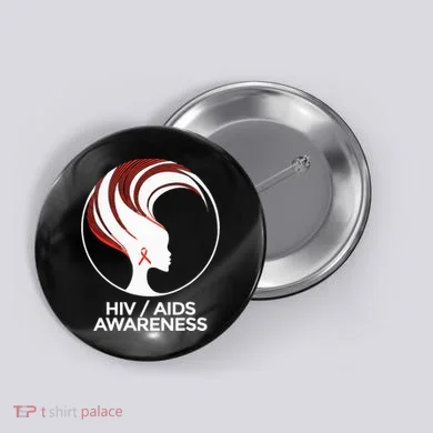 HIV Awareness Month AIDS Button
