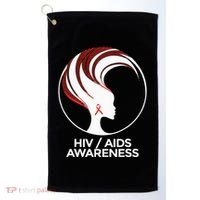 HIV Awareness Month AIDS Golf Towel thumb 0