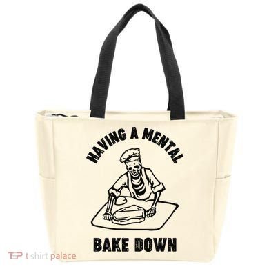 Having A Mental Bake Down Halloween Chef Tote Bag