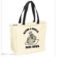 Having A Mental Bake Down Halloween Chef Tote Bag thumb 2