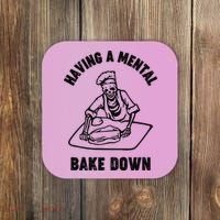 Having A Mental Bake Down Halloween Chef Coaster thumb 0