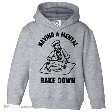 Having A Mental Bake Down Halloween Chef Toddler Hoodie