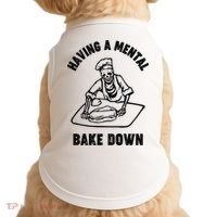 Having A Mental Bake Down Halloween Chef Doggie Tank thumb 0