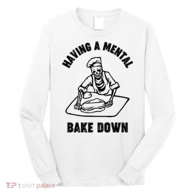 Having A Mental Bake Down Halloween Chef Long Sleeve Shirt