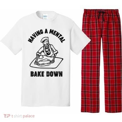 Having A Mental Bake Down Halloween Chef Pajama Set