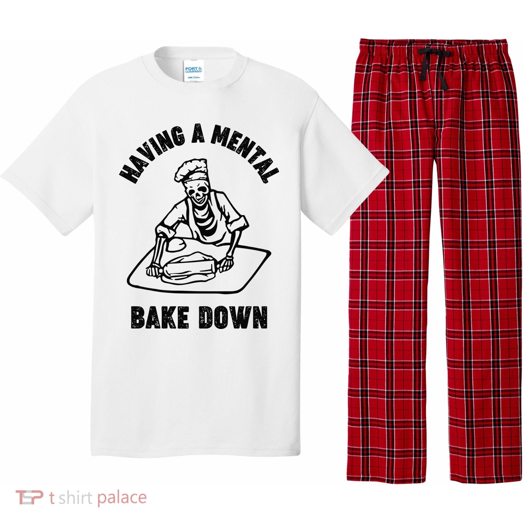 Having A Mental Bake Down Halloween Chef Pajama Set