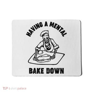 Having A Mental Bake Down Halloween Chef Mousepad