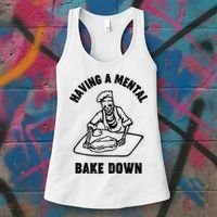 Having A Mental Bake Down Halloween Chef Women's Tank Top thumb 3
