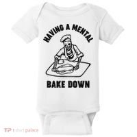 Having A Mental Bake Down Halloween Chef Baby Bodysuit thumb 0