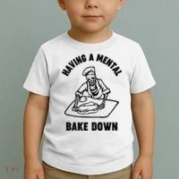 Having A Mental Bake Down Halloween Chef Toddler T-Shirt thumb 2