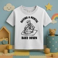 Having A Mental Bake Down Halloween Chef Toddler T-Shirt thumb 3