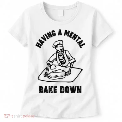Having A Mental Bake Down Halloween Chef Women's T-Shirt