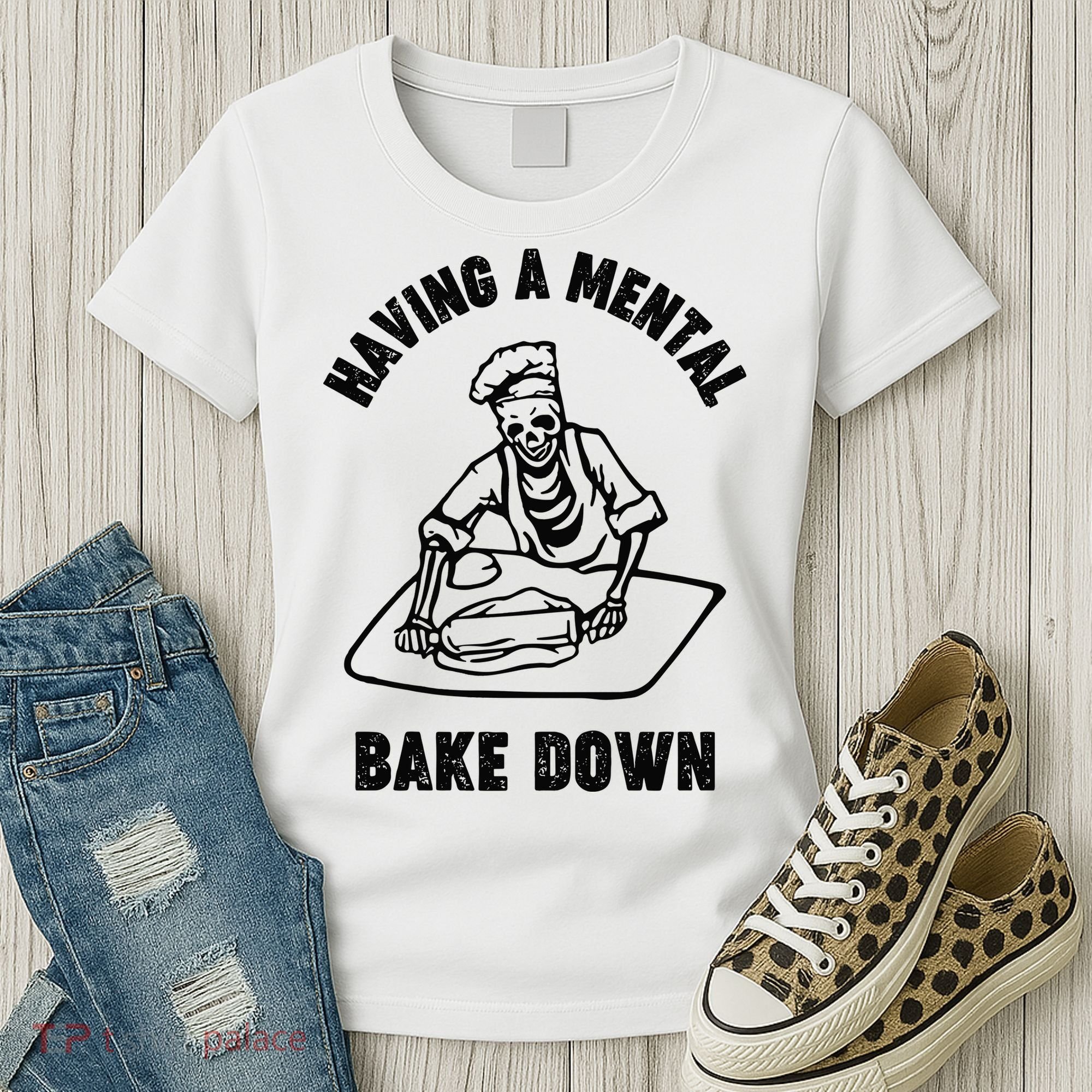 Having A Mental Bake Down Halloween Chef Women's T-Shirt