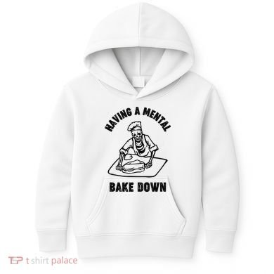 Having A Mental Bake Down Halloween Chef Kids Hoodie