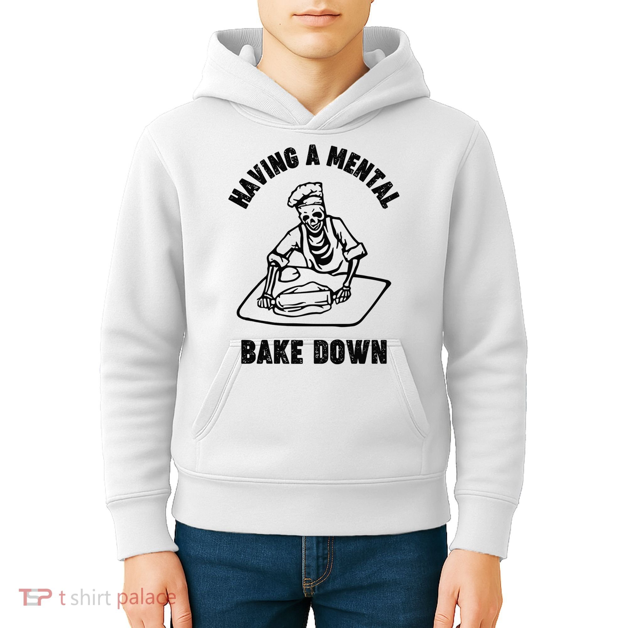 Having A Mental Bake Down Halloween Chef Kids Hoodie