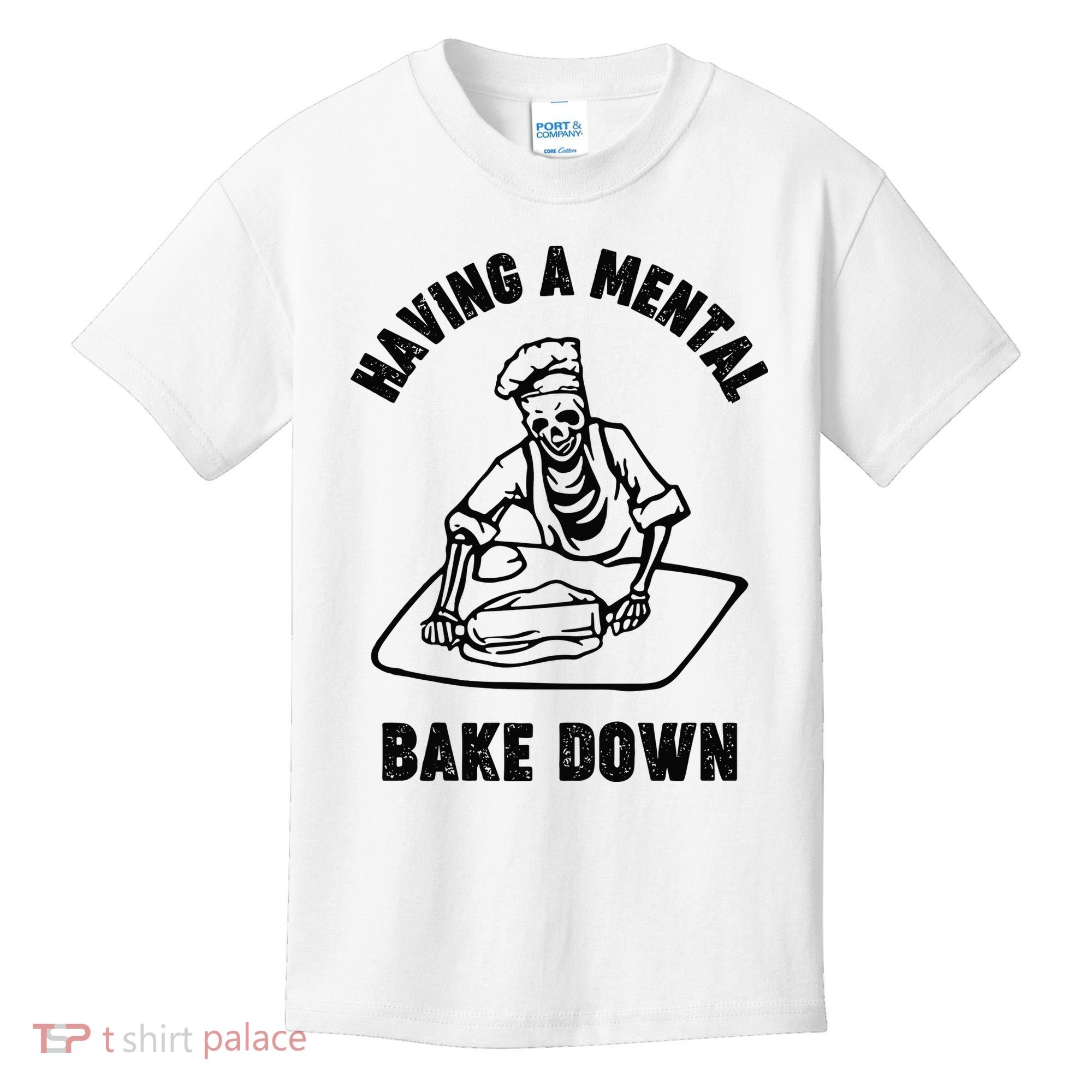 Having A Mental Bake Down Halloween Chef Kids T-Shirt