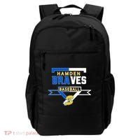 Hamden Braves Home Plate Baseball Fan Backpack thumb 0