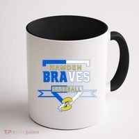 Hamden Braves Home Plate Baseball Fan Coffee Mug thumb 1