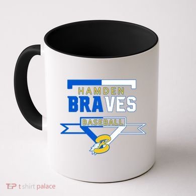 Hamden Braves Home Plate Baseball Fan Coffee Mug