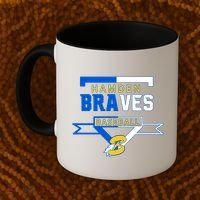 Hamden Braves Home Plate Baseball Fan Coffee Mug thumb 2