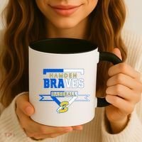 Hamden Braves Home Plate Baseball Fan Coffee Mug thumb 3