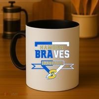 Hamden Braves Home Plate Baseball Fan Coffee Mug thumb 4