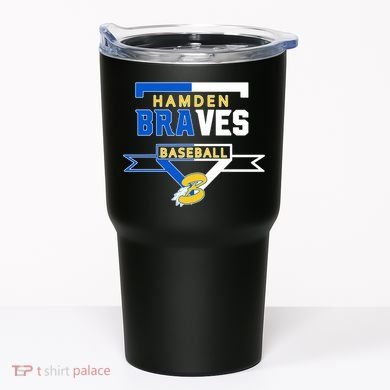 Hamden Braves Home Plate Baseball Fan Tumbler