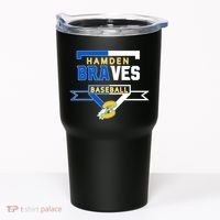 Hamden Braves Home Plate Baseball Fan Tumbler thumb 0
