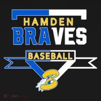 Hamden Braves Home Plate Baseball Fan Ornament thumb 1