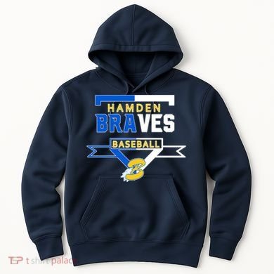 Hamden Braves Home Plate Baseball Fan Hoodie