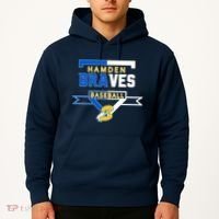 Hamden Braves Home Plate Baseball Fan Hoodie thumb 2