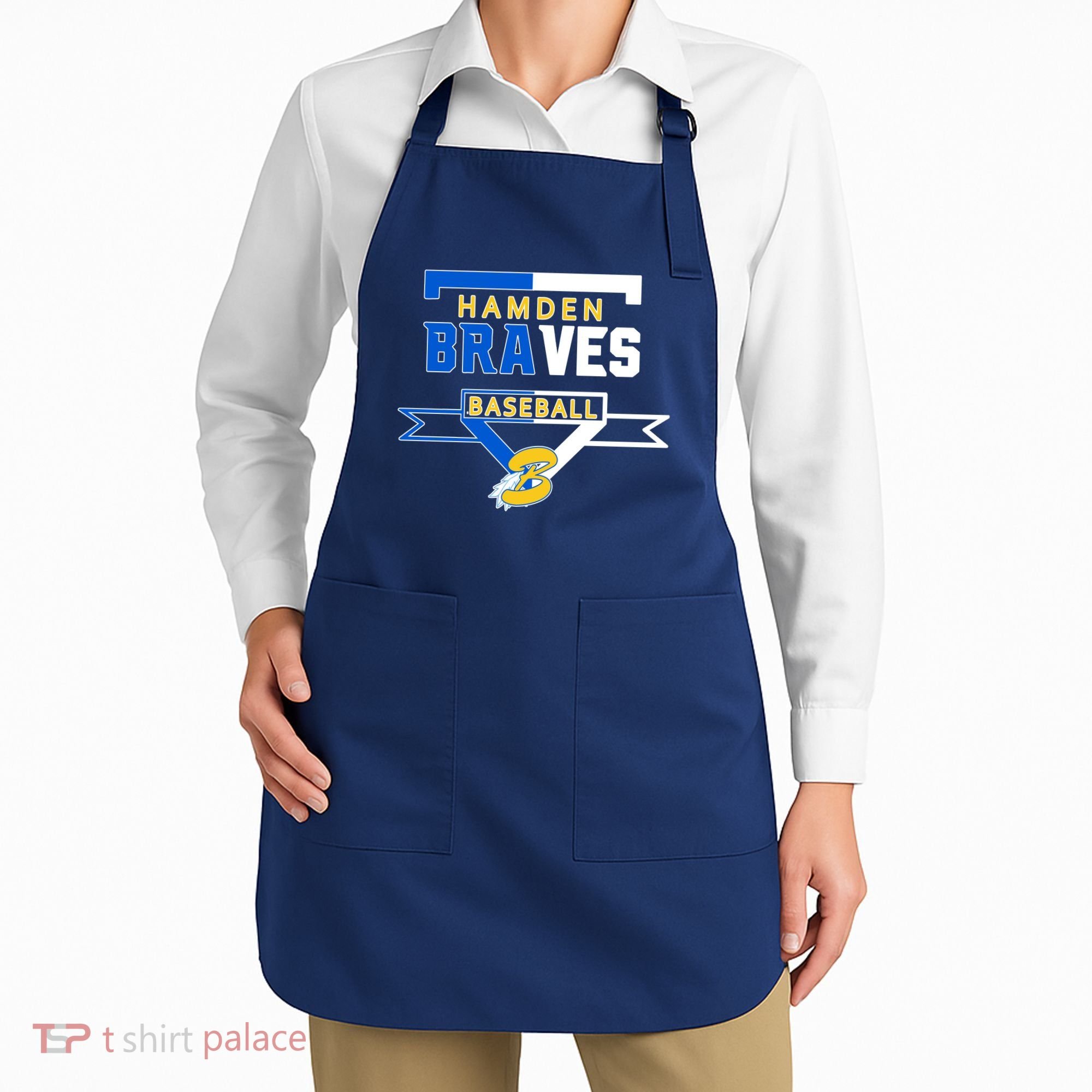 Hamden Braves Home Plate Baseball Fan Apron