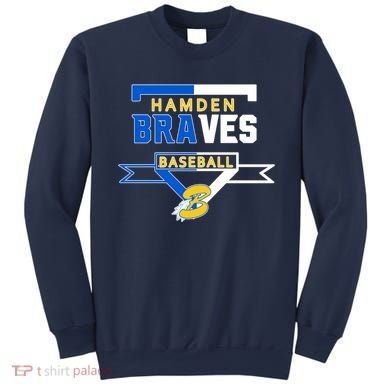 Hamden Braves Home Plate Baseball Fan Sweatshirt