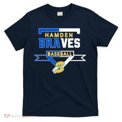Hamden Braves Home Plate Baseball Fan T-Shirt