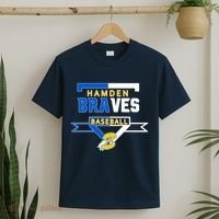 Hamden Braves Home Plate Baseball Fan T-Shirt thumb 2