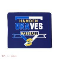 Hamden Braves Home Plate Baseball Fan Mousepad thumb 0