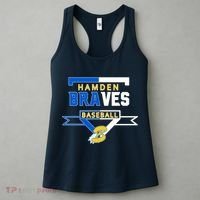Hamden Braves Home Plate Baseball Fan Women's Tank Top thumb 3