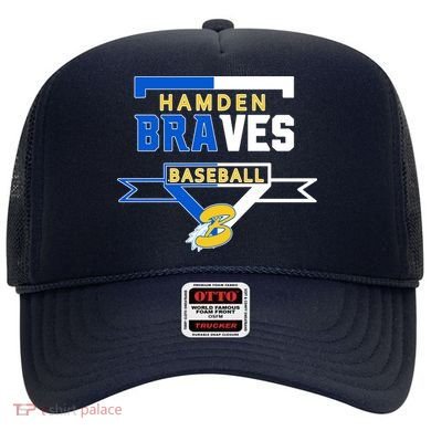 Hamden Braves Home Plate Baseball Fan Hat