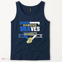 Hamden Braves Home Plate Baseball Fan Tank Top thumb 2