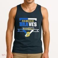 Hamden Braves Home Plate Baseball Fan Tank Top thumb 3