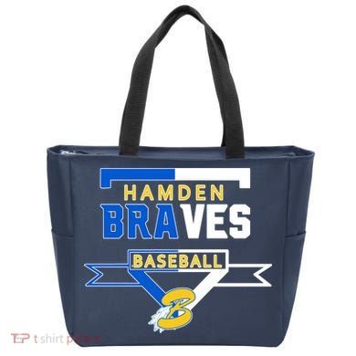 Hamden Braves Home Plate Baseball Fan Tote Bag